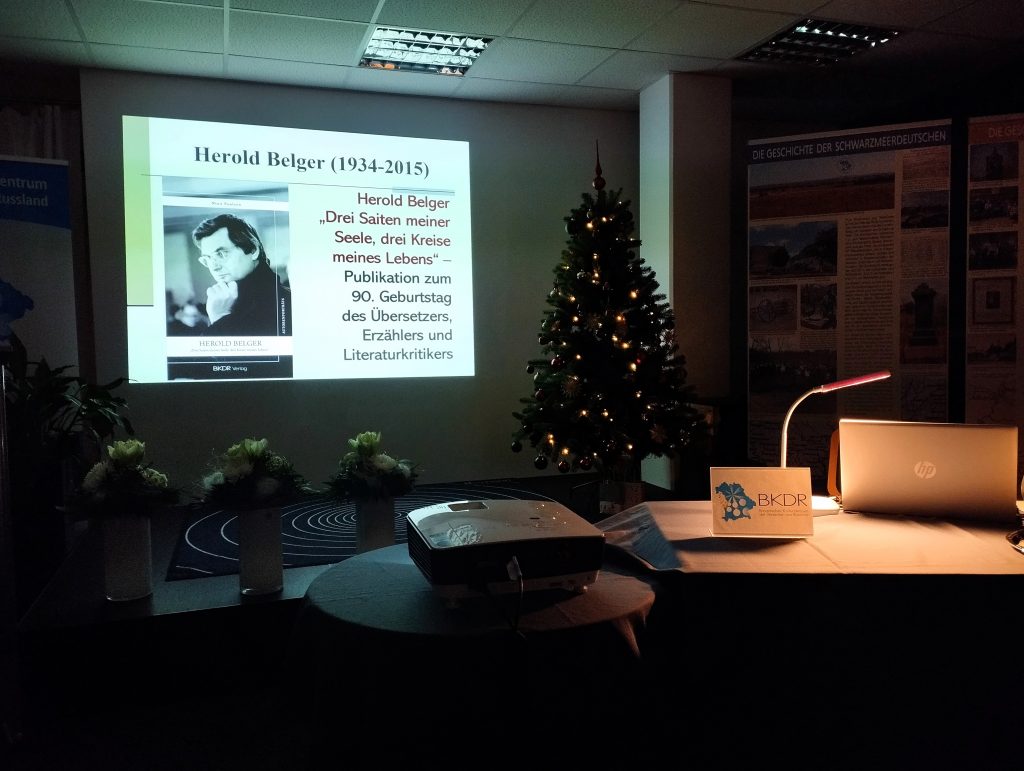 Videoprojektion auf Leinwand Vita Herold Belger